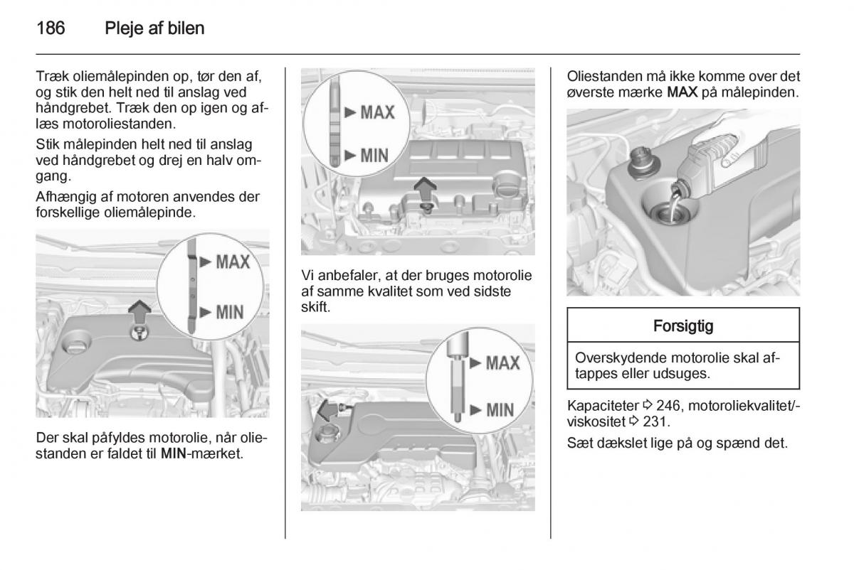 Opel Corsa D Bilens instruktionsbog / page 188