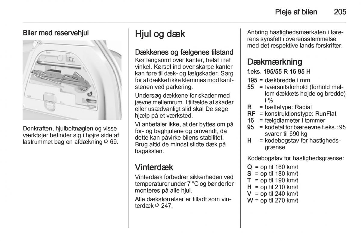 Opel Corsa D Bilens instruktionsbog / page 207