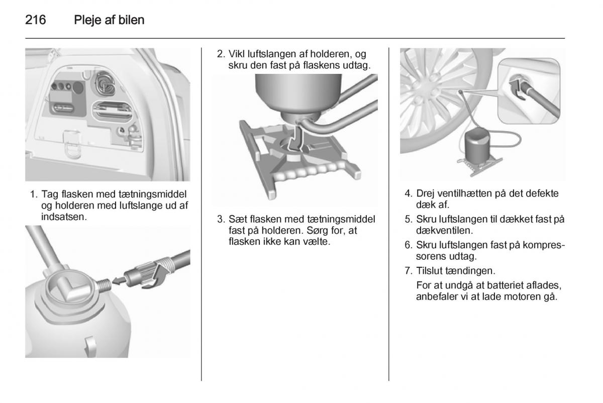 Opel Corsa D Bilens instruktionsbog / page 218