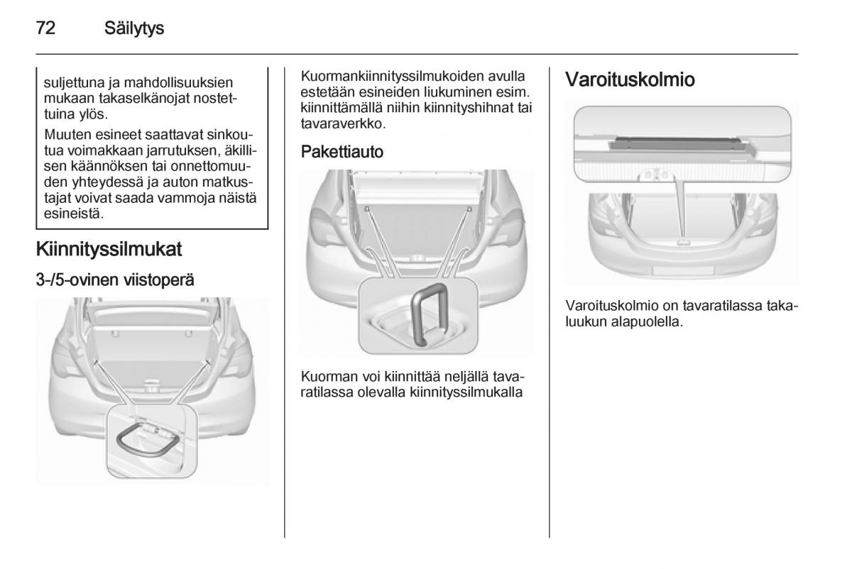Opel Corsa D omistajan kasikirja / page 74