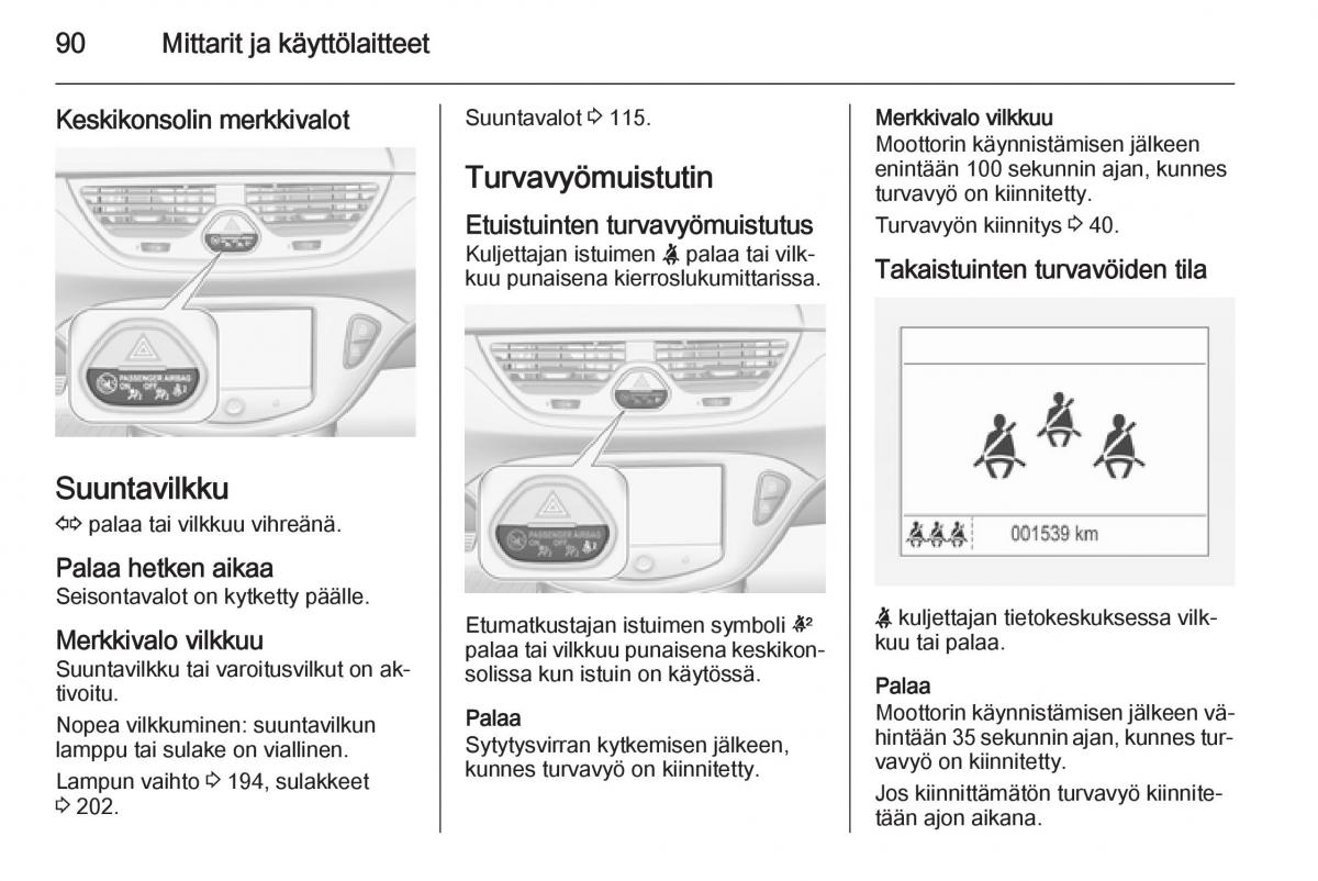 Opel Corsa D omistajan kasikirja / page 92