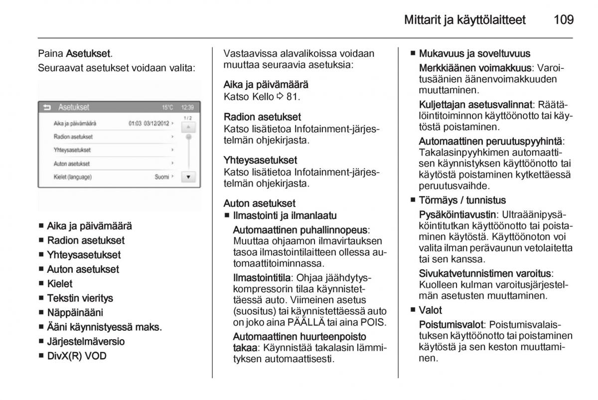 Opel Corsa D omistajan kasikirja / page 111