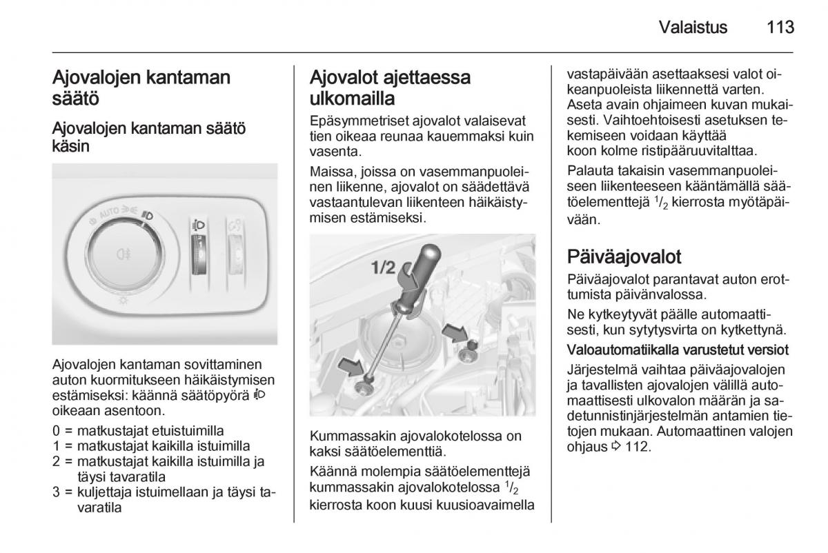 Opel Corsa D omistajan kasikirja / page 115