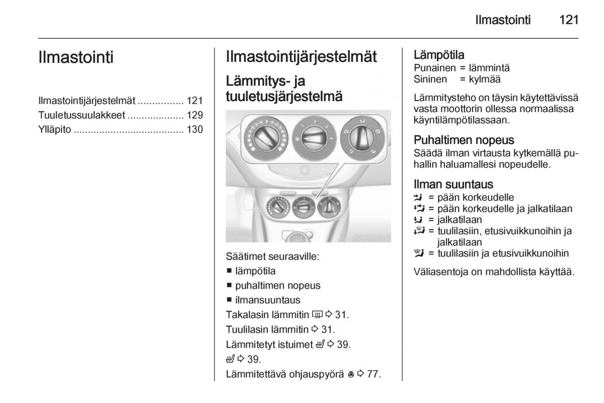 Opel Corsa D omistajan kasikirja / page 123