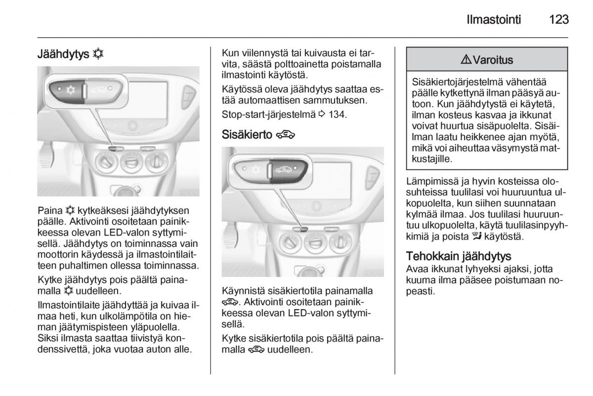 Opel Corsa D omistajan kasikirja / page 125