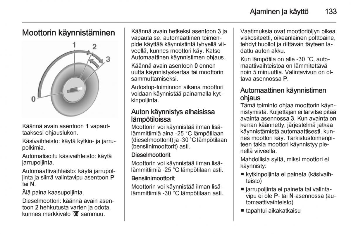 Opel Corsa D omistajan kasikirja / page 135