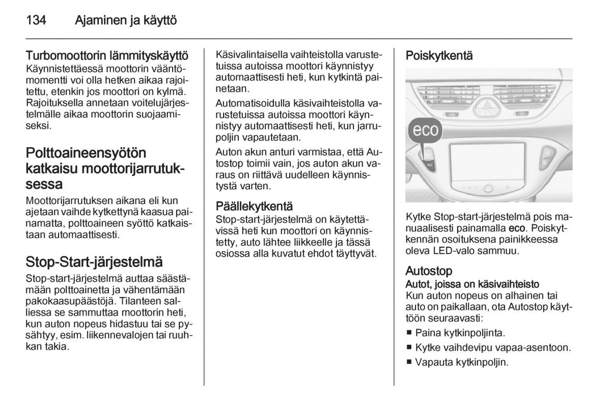 Opel Corsa D omistajan kasikirja / page 136