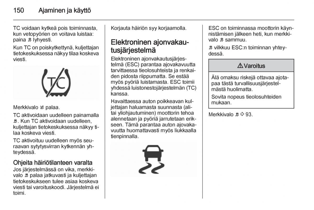 Opel Corsa D omistajan kasikirja / page 152