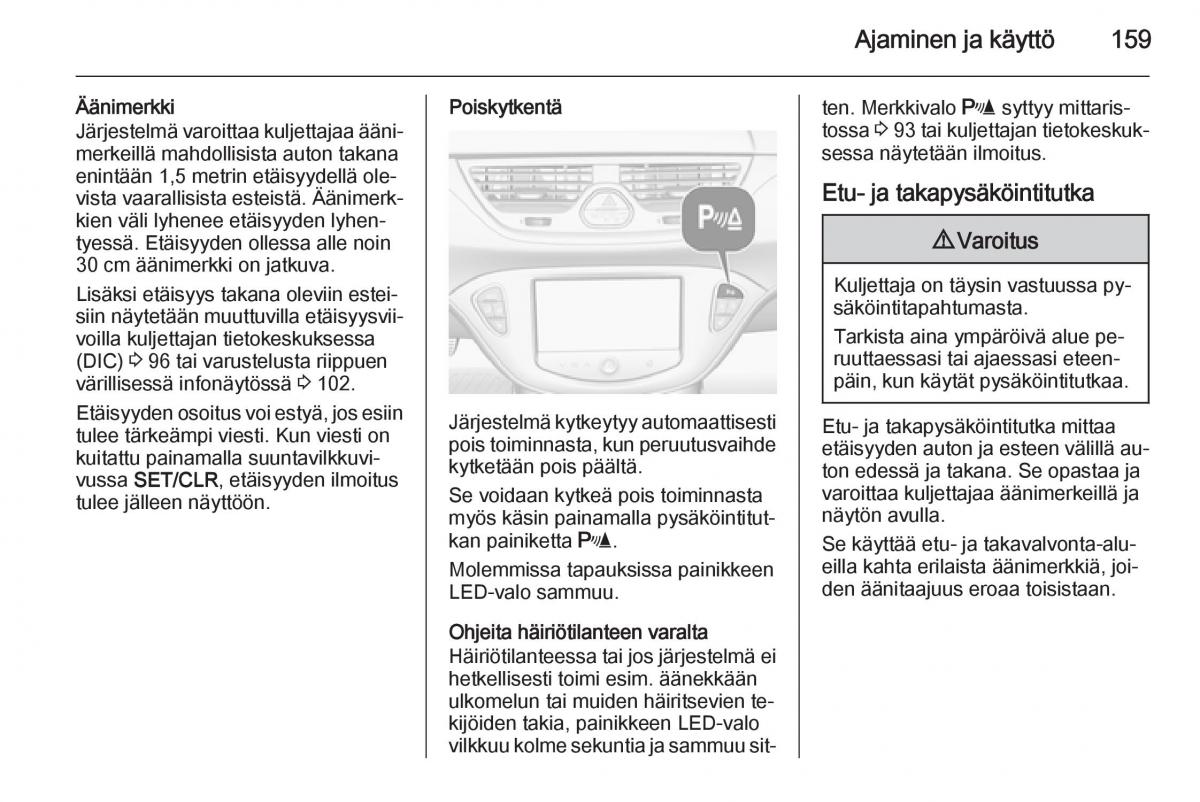 Opel Corsa D omistajan kasikirja / page 161