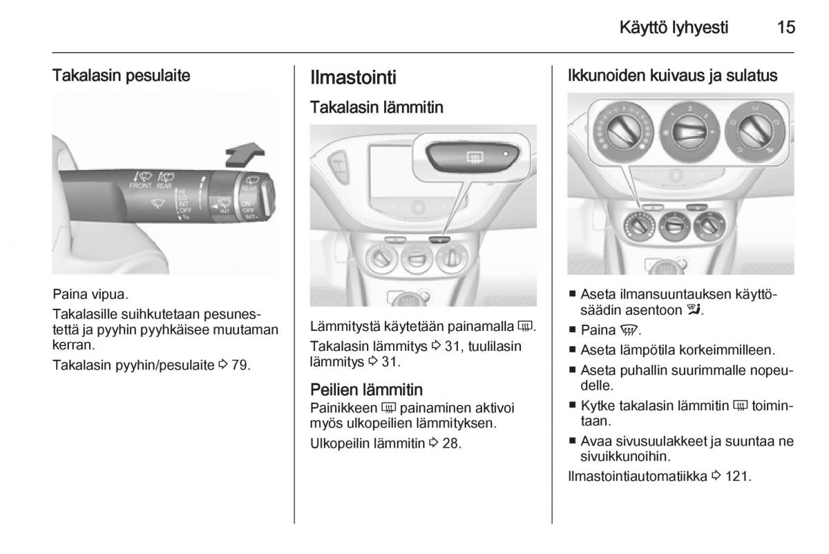 Opel Corsa D omistajan kasikirja / page 17