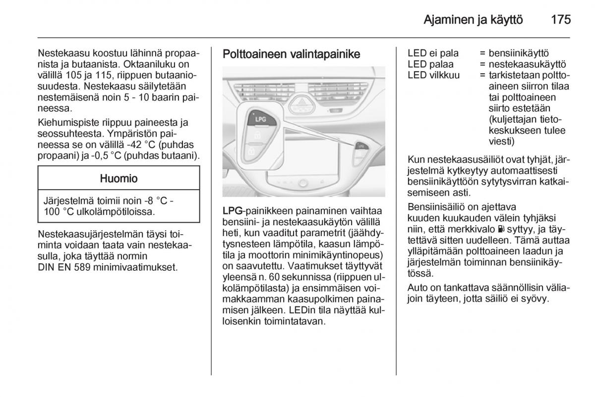 Opel Corsa D omistajan kasikirja / page 177