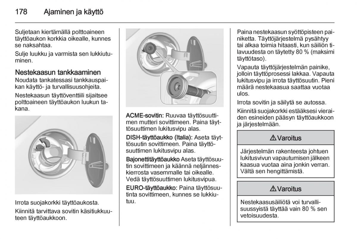 Opel Corsa D omistajan kasikirja / page 180