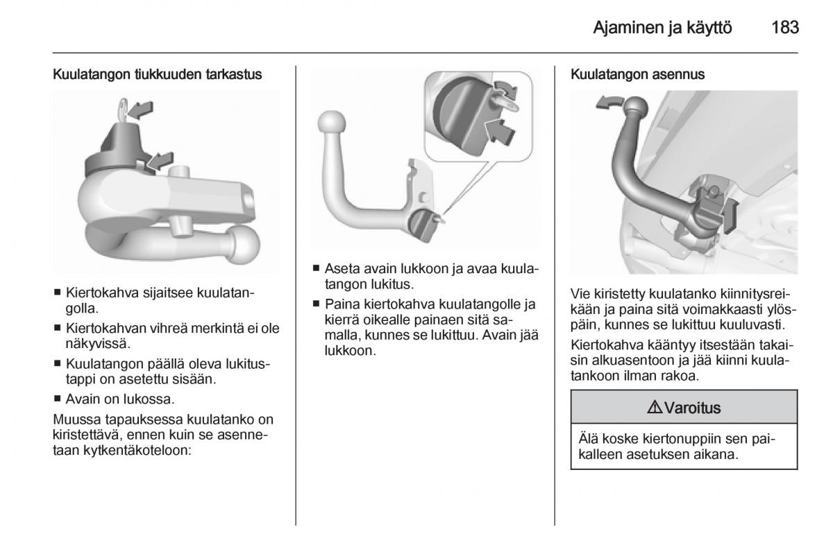 Opel Corsa D omistajan kasikirja / page 185