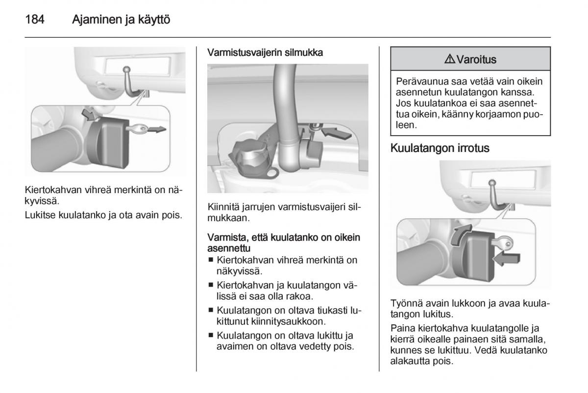 Opel Corsa D omistajan kasikirja / page 186