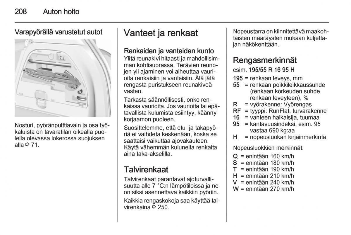 Opel Corsa D omistajan kasikirja / page 210