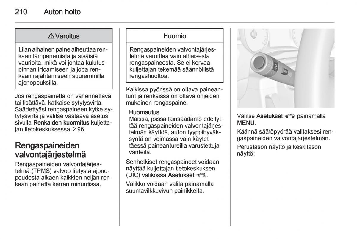 Opel Corsa D omistajan kasikirja / page 212