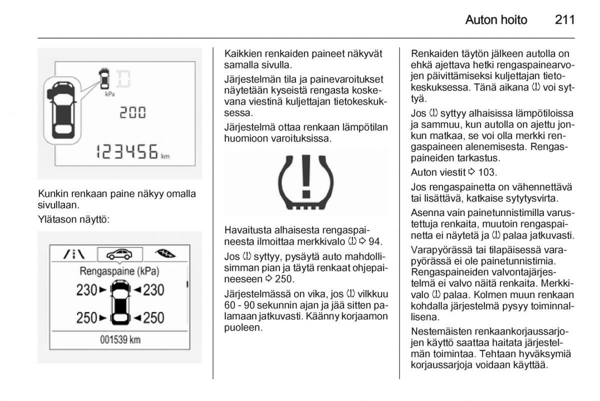 Opel Corsa D omistajan kasikirja / page 213