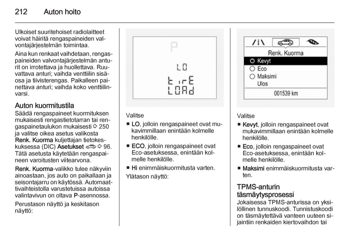 Opel Corsa D omistajan kasikirja / page 214