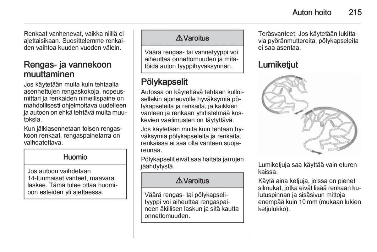 Opel Corsa D omistajan kasikirja / page 217