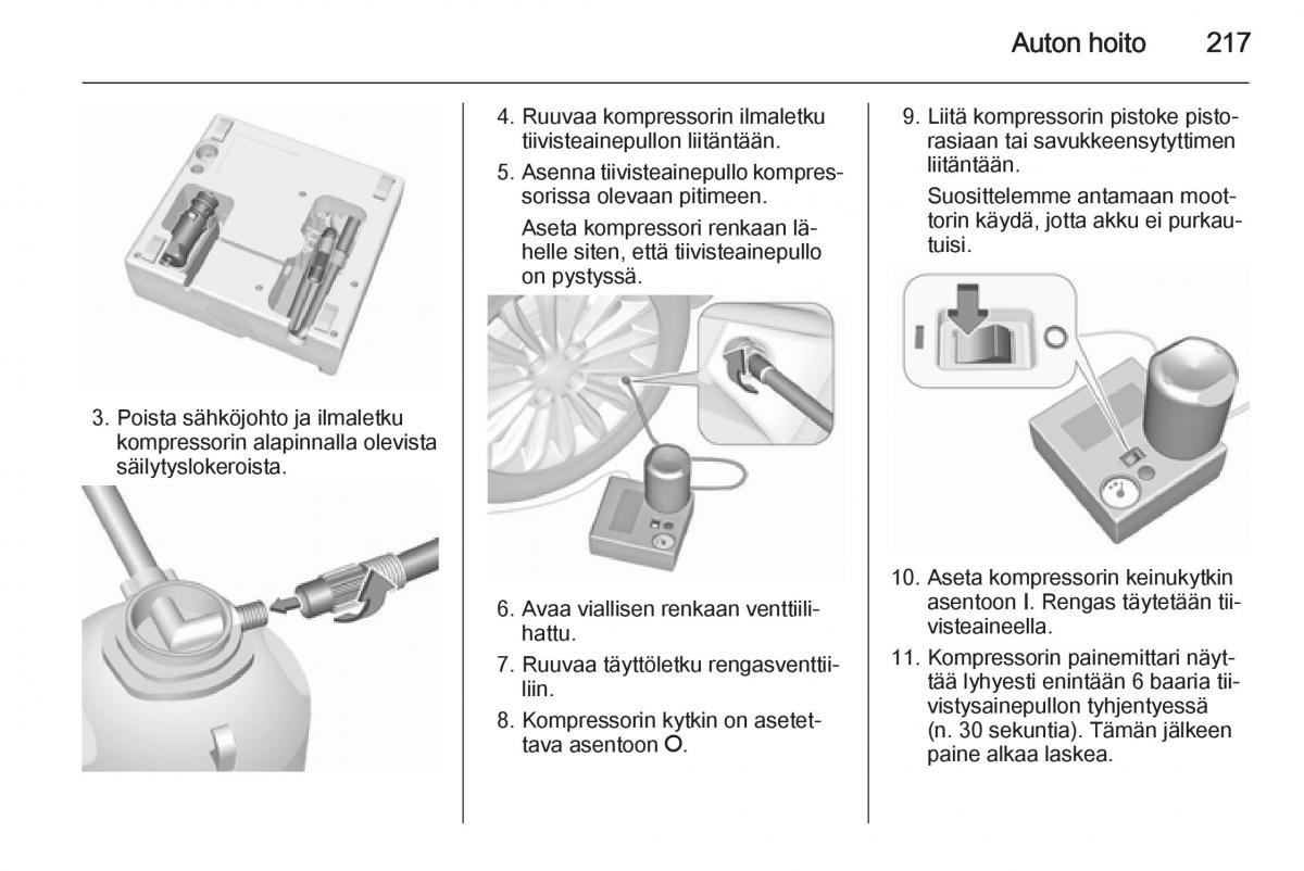 Opel Corsa D omistajan kasikirja / page 219