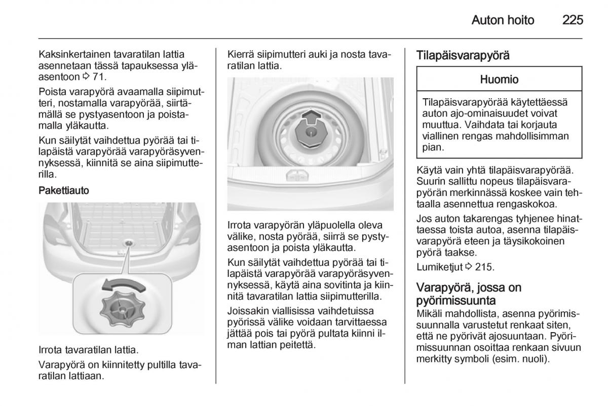 Opel Corsa D omistajan kasikirja / page 227