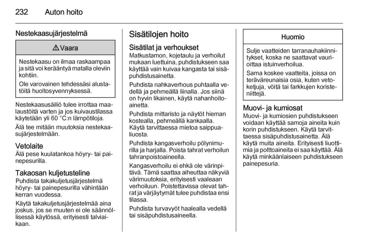 Opel Corsa D omistajan kasikirja / page 234