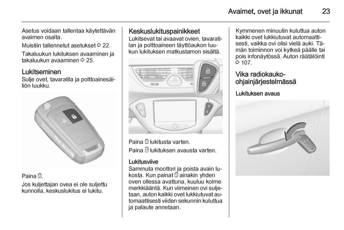 Opel Corsa D omistajan kasikirja / page 25