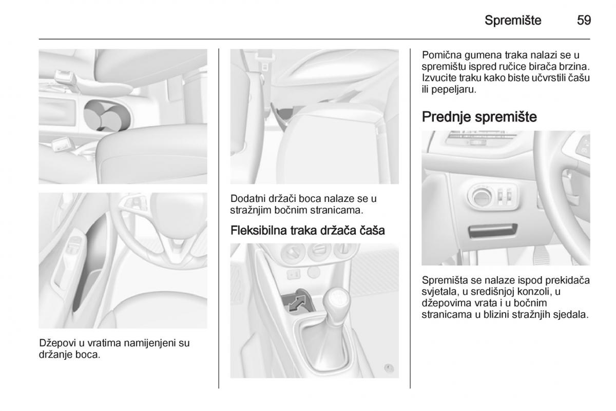 Opel Corsa D vlasnicko uputstvo / page 61