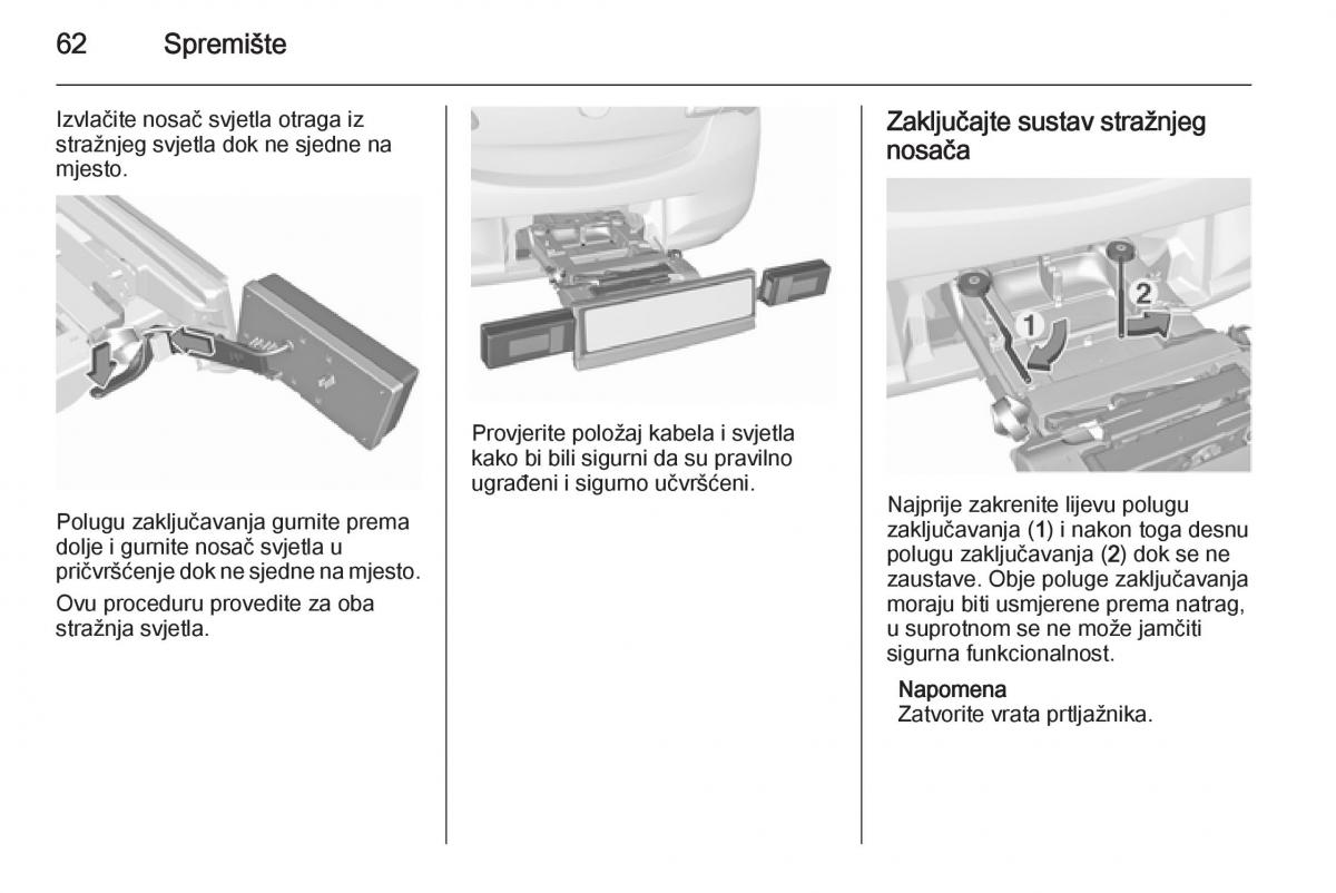 Opel Corsa D vlasnicko uputstvo / page 64