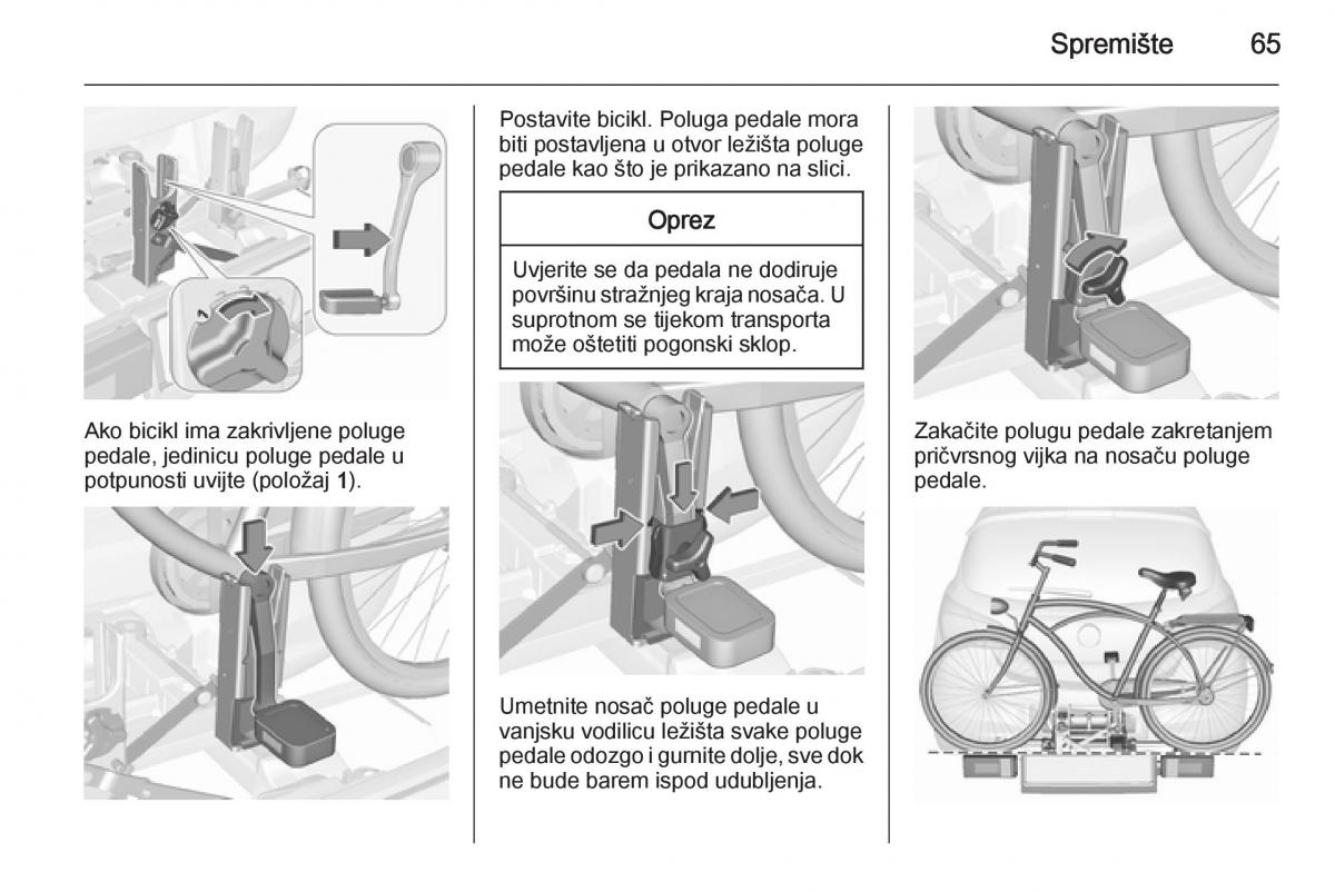 Opel Corsa D vlasnicko uputstvo / page 67