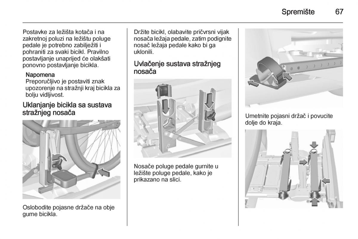 Opel Corsa D vlasnicko uputstvo / page 69