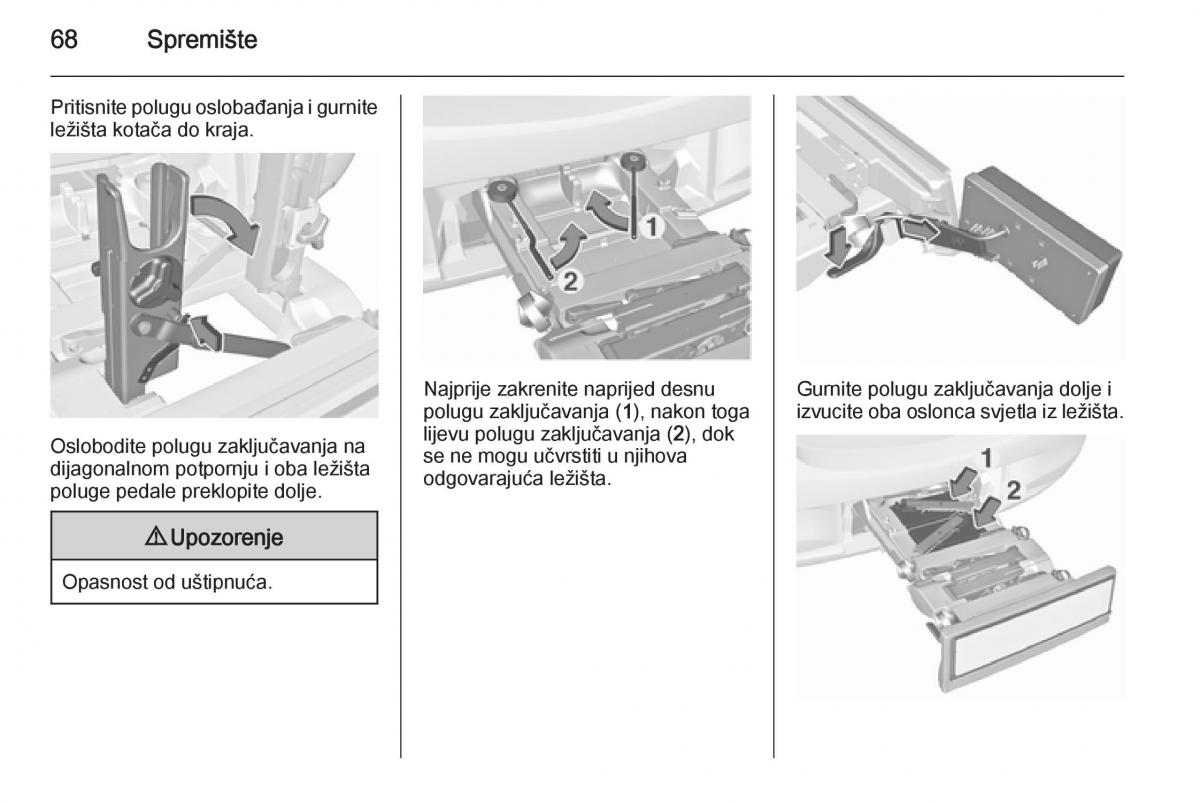 Opel Corsa D vlasnicko uputstvo / page 70