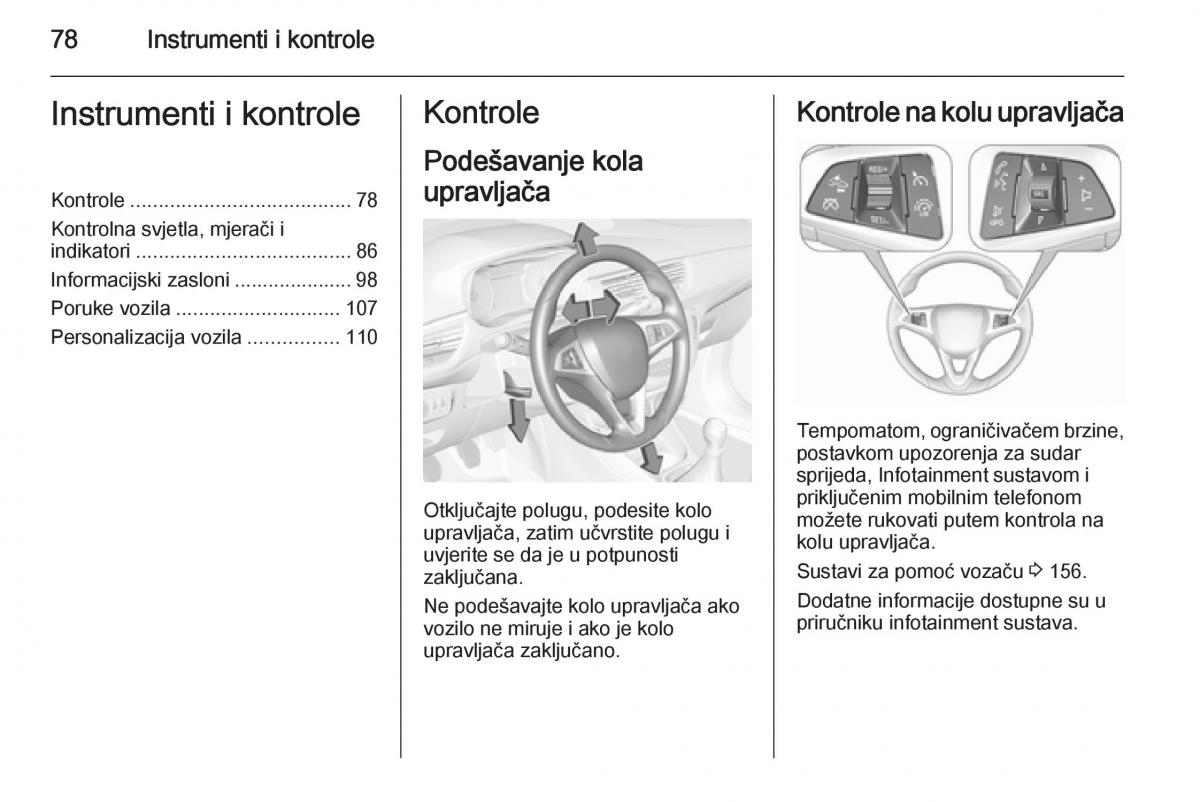 Opel Corsa D vlasnicko uputstvo / page 80