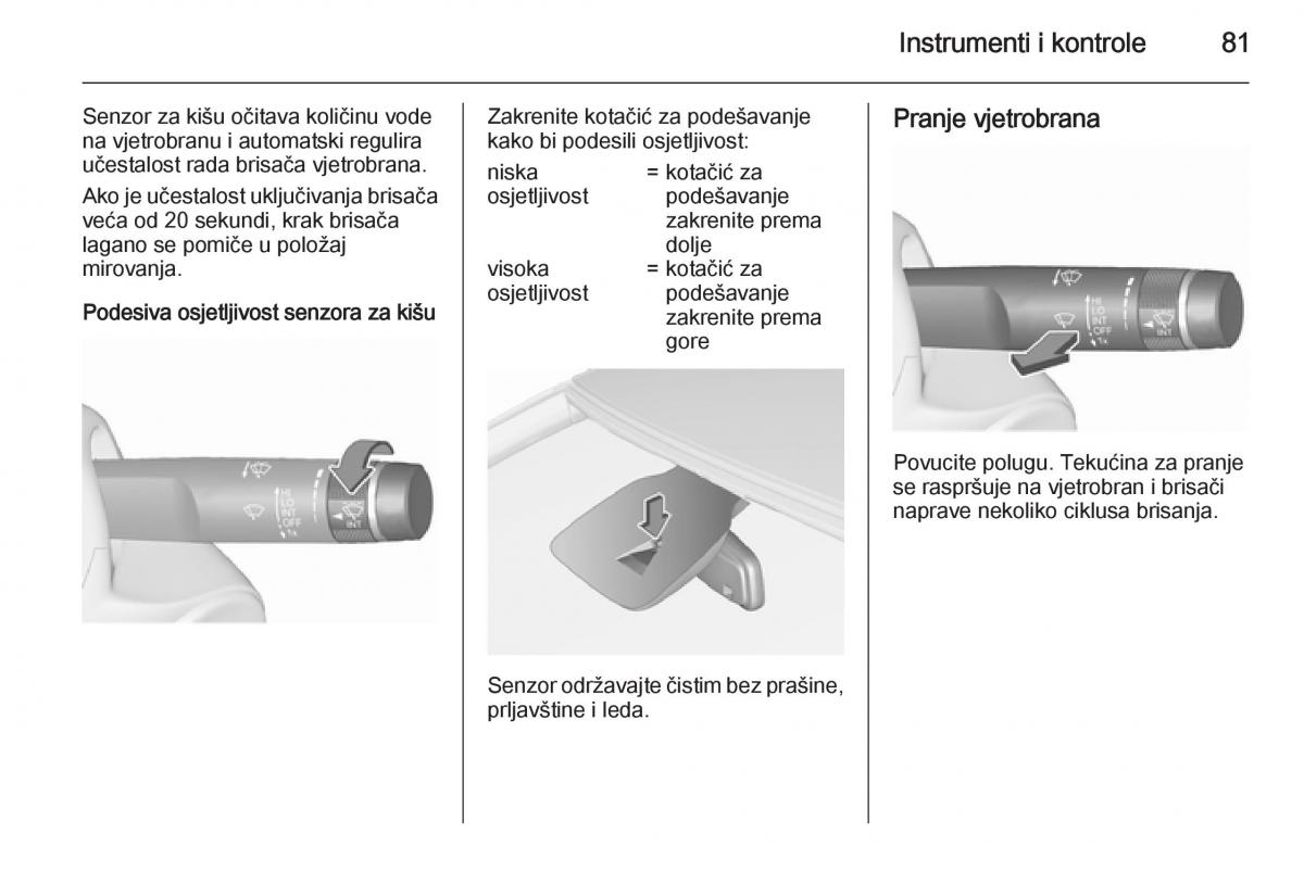 Opel Corsa D vlasnicko uputstvo / page 83