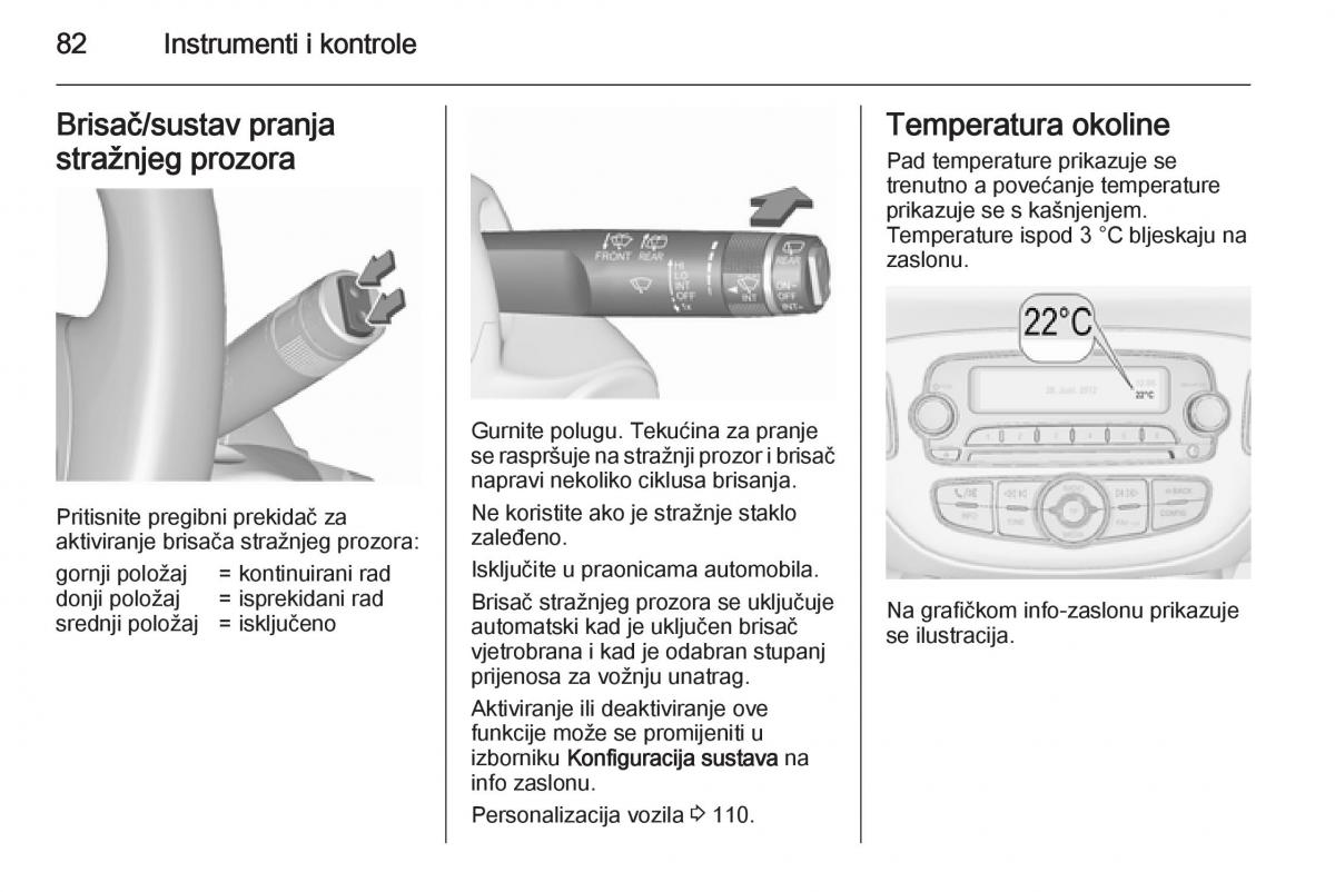 Opel Corsa D vlasnicko uputstvo / page 84