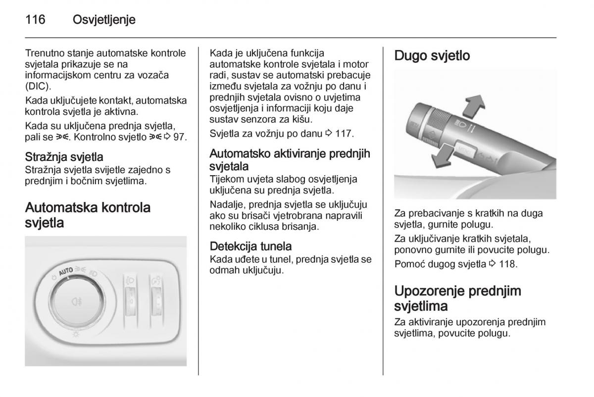 Opel Corsa D vlasnicko uputstvo / page 118