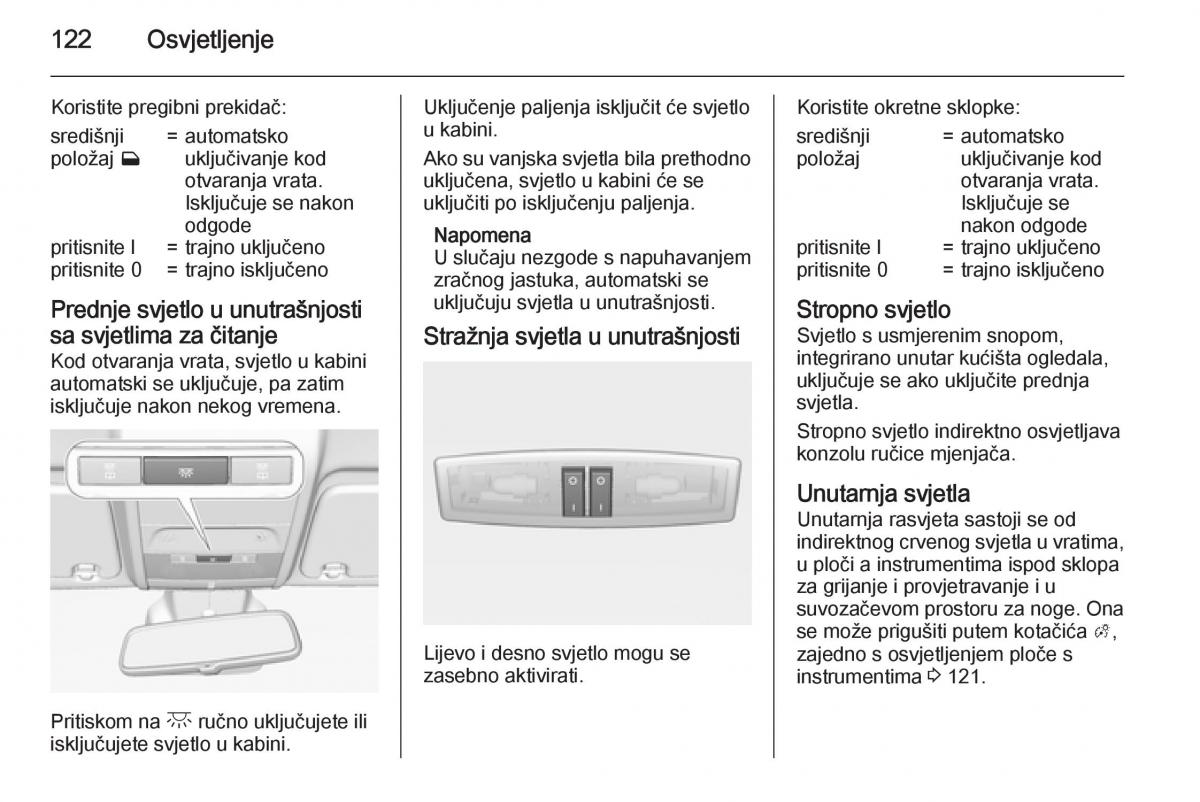 Opel Corsa D vlasnicko uputstvo / page 124