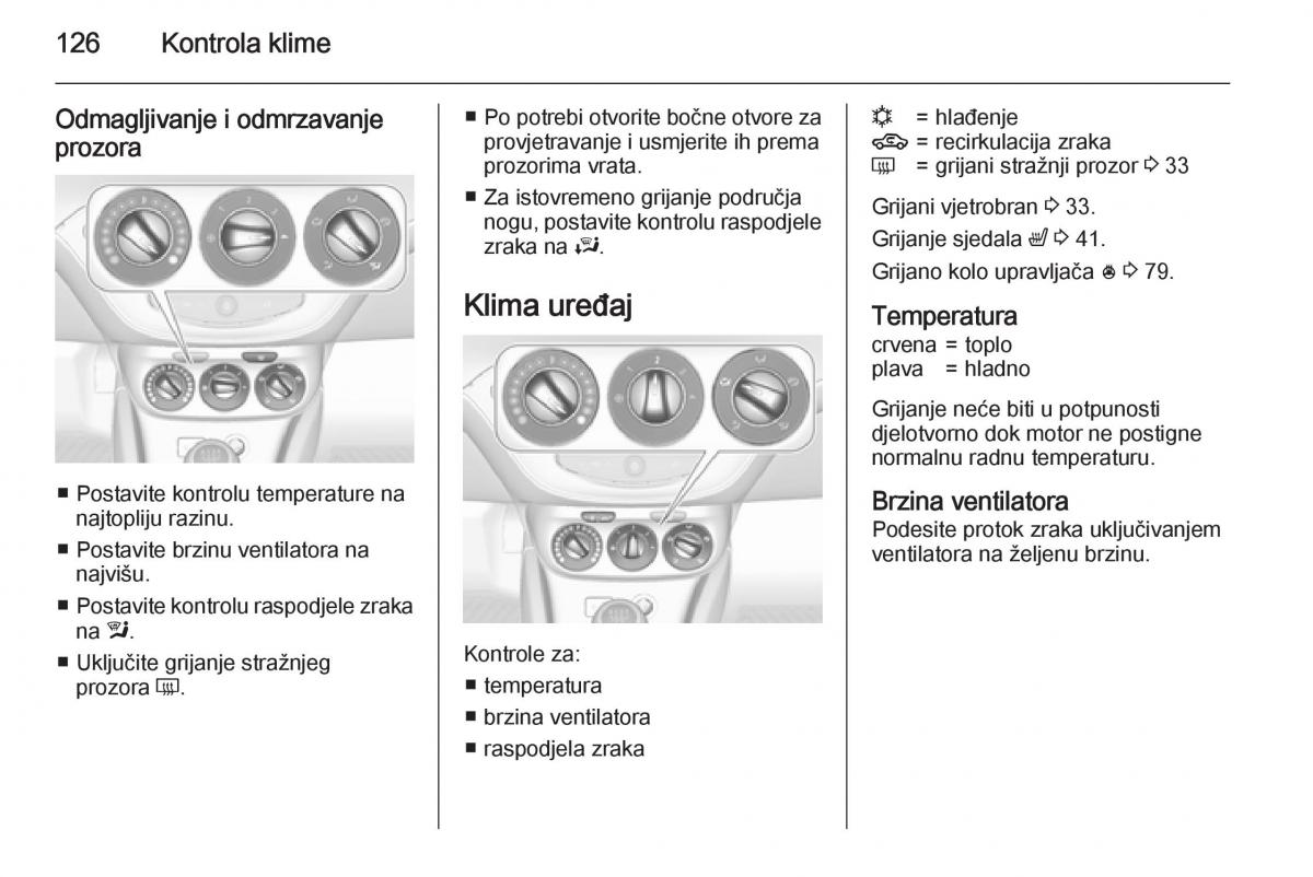 Opel Corsa D vlasnicko uputstvo / page 128