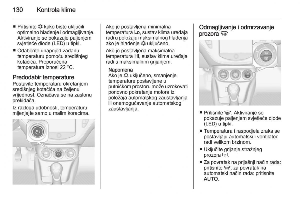 Opel Corsa D vlasnicko uputstvo / page 132