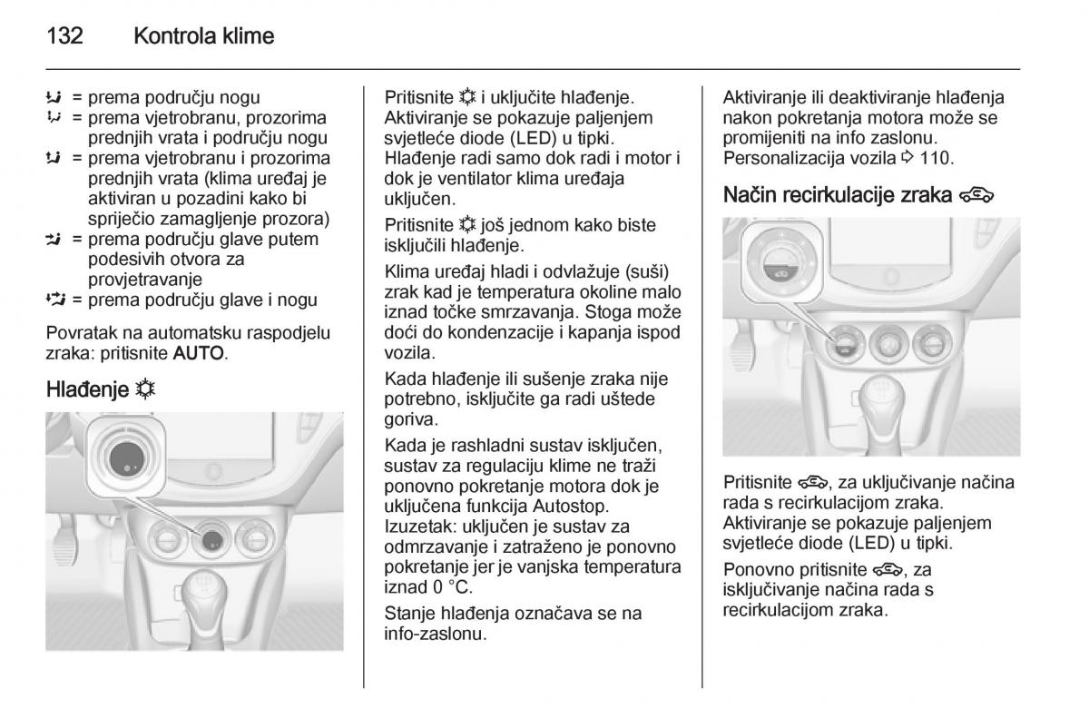 Opel Corsa D vlasnicko uputstvo / page 134