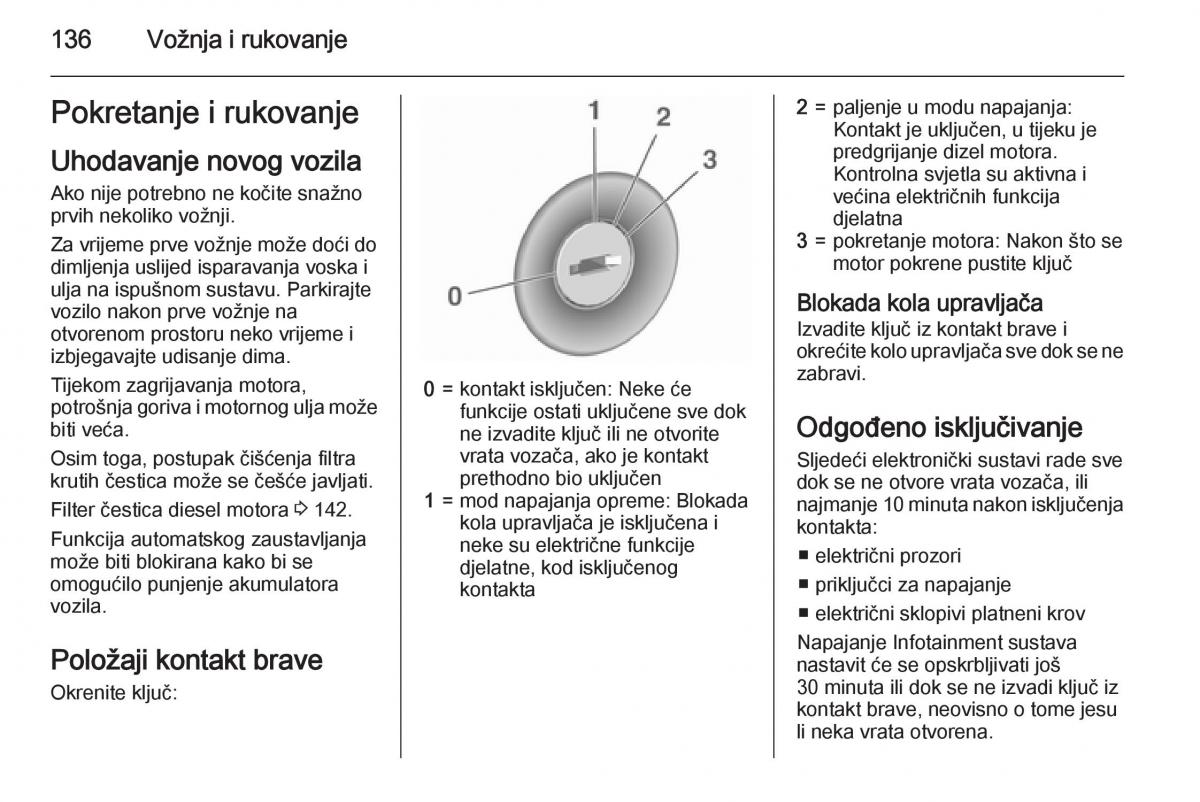 Opel Corsa D vlasnicko uputstvo / page 138