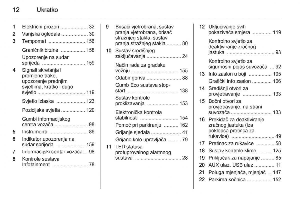 Opel Corsa D vlasnicko uputstvo / page 14