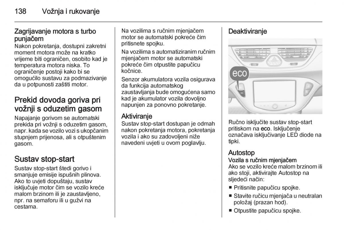 Opel Corsa D vlasnicko uputstvo / page 140