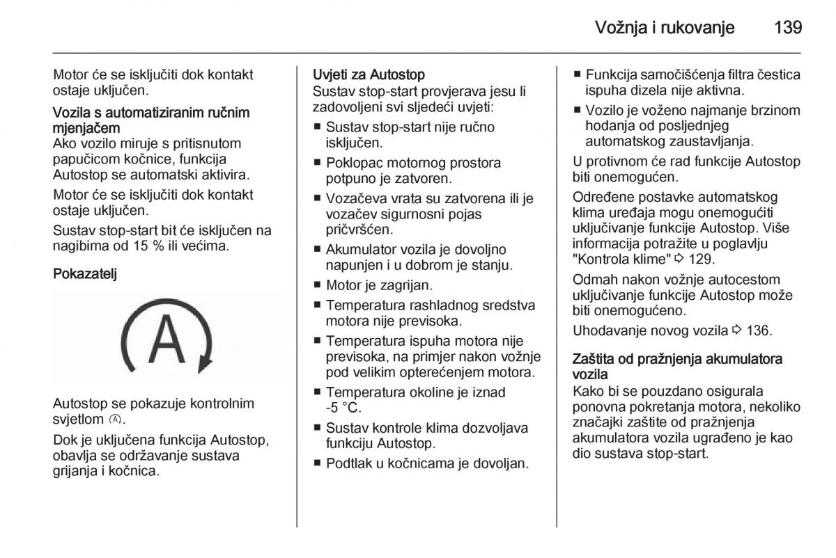 Opel Corsa D vlasnicko uputstvo / page 141