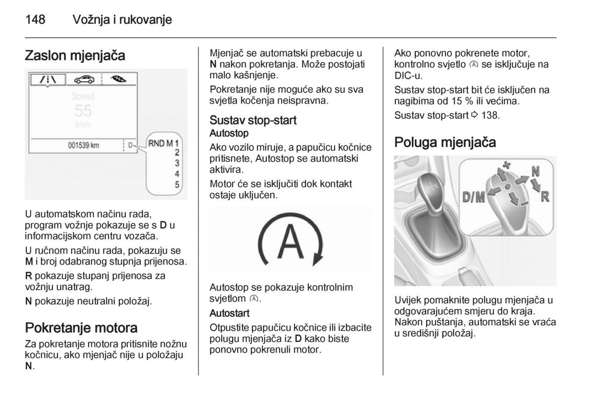 Opel Corsa D vlasnicko uputstvo / page 150