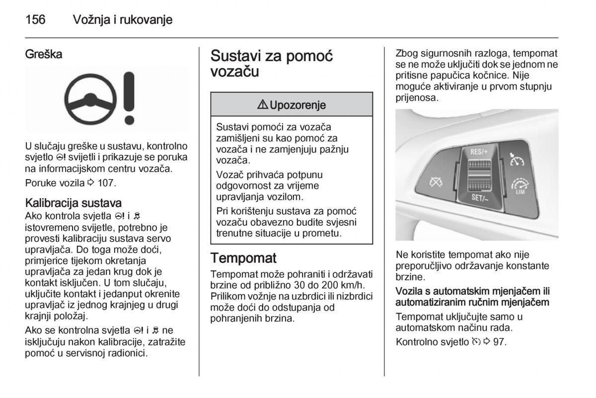 Opel Corsa D vlasnicko uputstvo / page 158