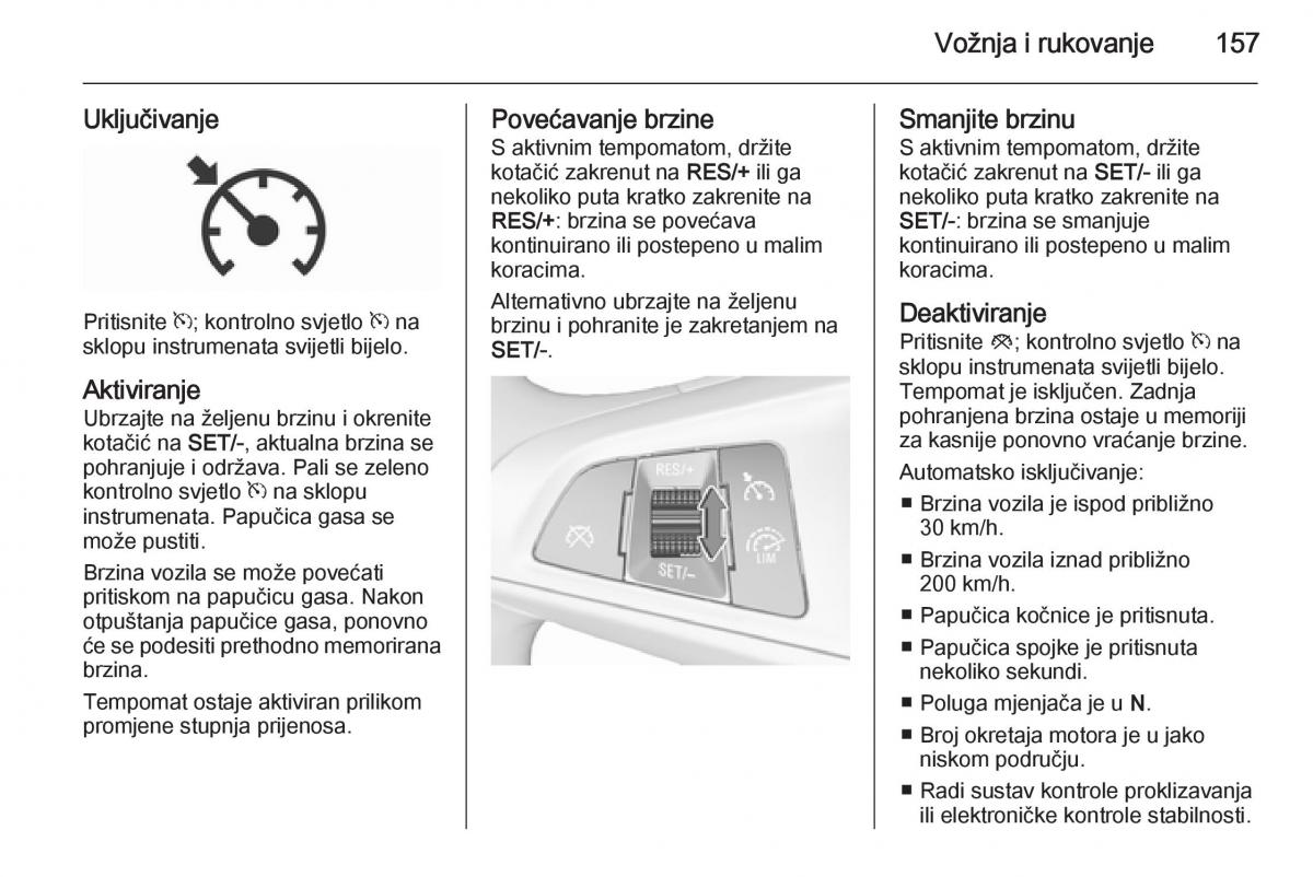 Opel Corsa D vlasnicko uputstvo / page 159