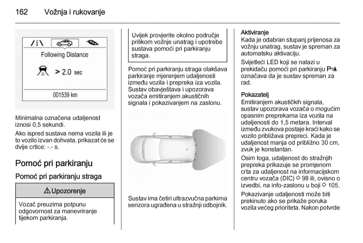 Opel Corsa D vlasnicko uputstvo / page 164