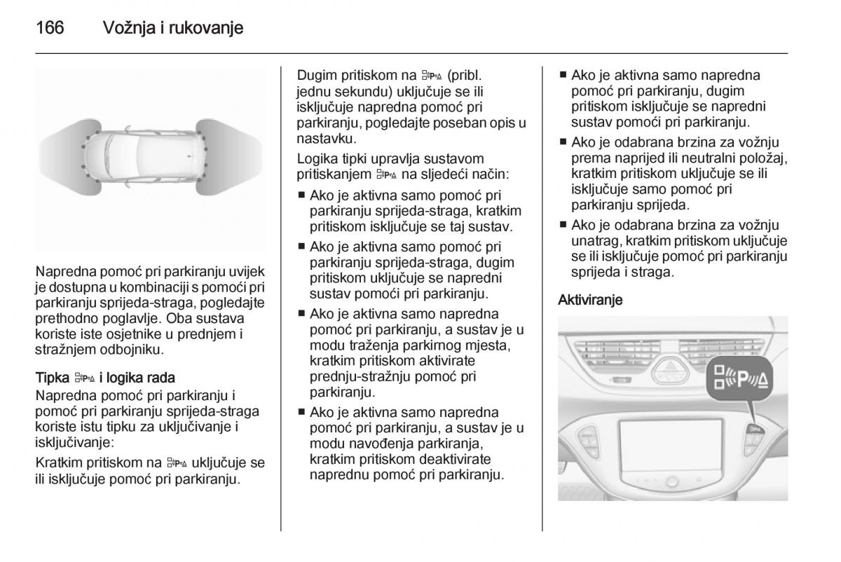 Opel Corsa D vlasnicko uputstvo / page 168