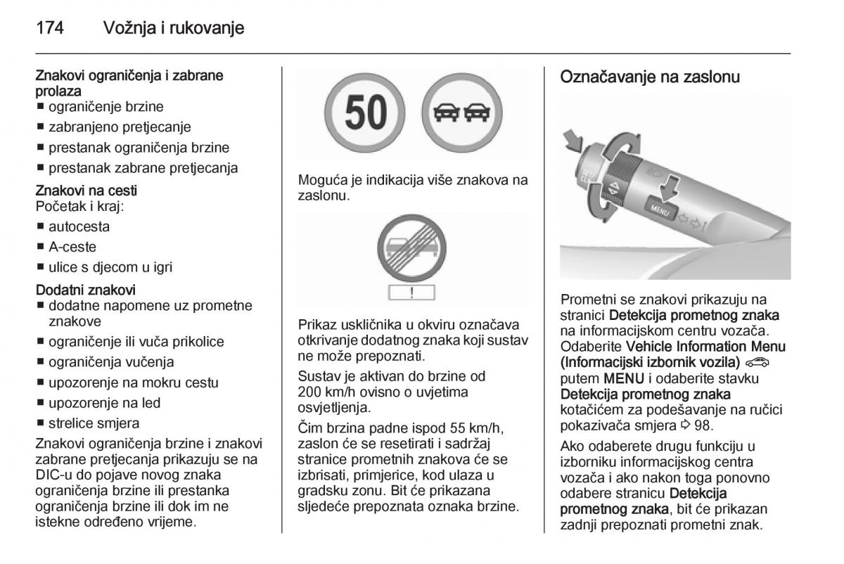 Opel Corsa D vlasnicko uputstvo / page 176